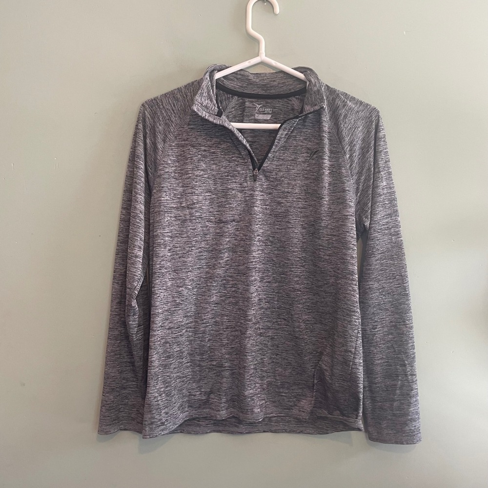 Old Navy Mens Activewear Athletic Workout Training‎ Long Sleeve Top Grey Small